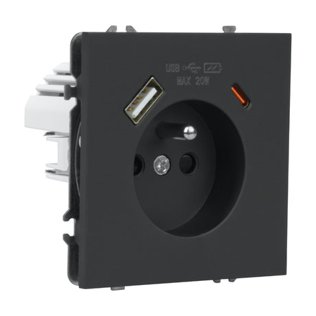Zásuvka DPM MOXY MOX1036B černá