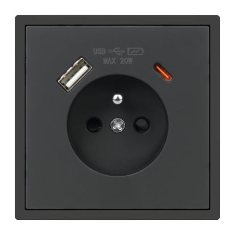 Zásuvka DPM MOXY MOX1036B černá