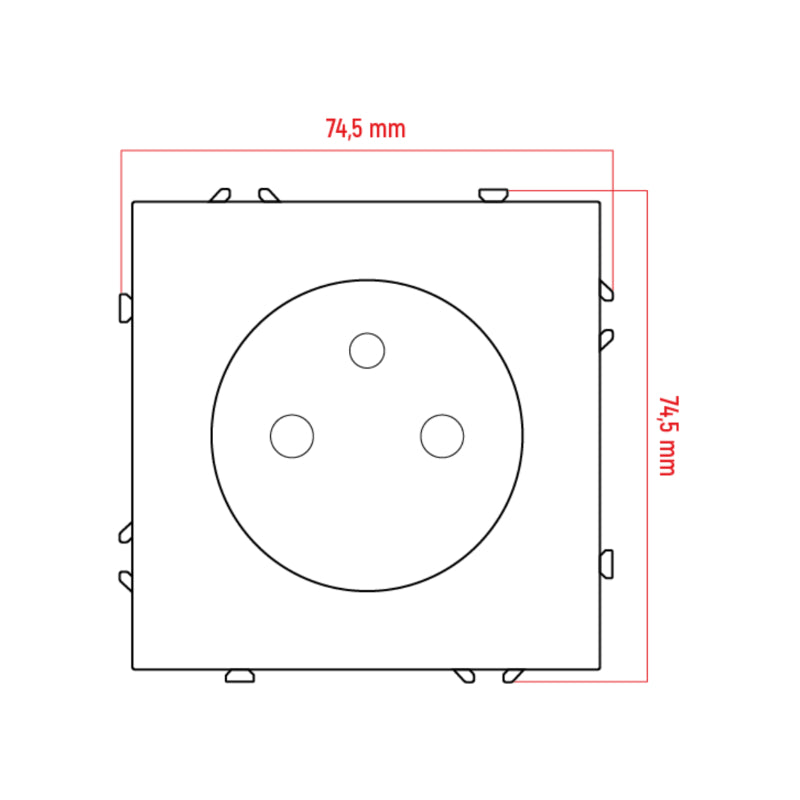 Zásuvka DPM MOXY MOX1011W bílá
