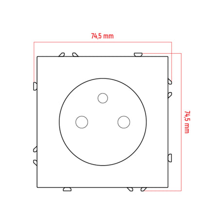 Zásuvka DPM MOXY MOX1011W bílá