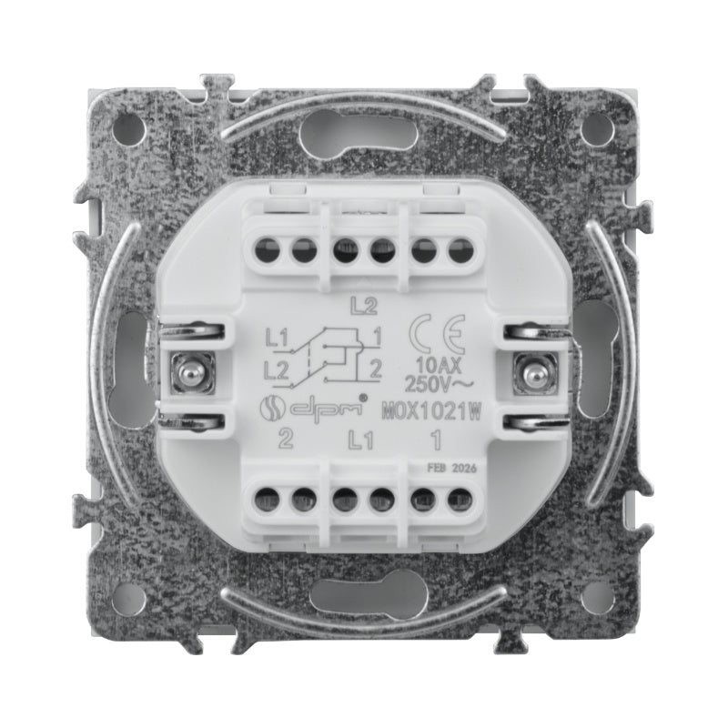 Vypínač DPM MOXY MOX1021W bílý