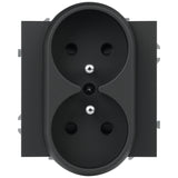 Dvojzásuvka DPM MOXY MOX1029B černá