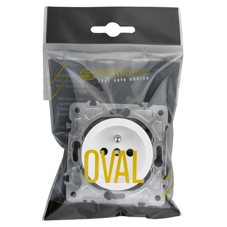 Zásuvka ELECTROMALT OVAL OVA1011W bílá