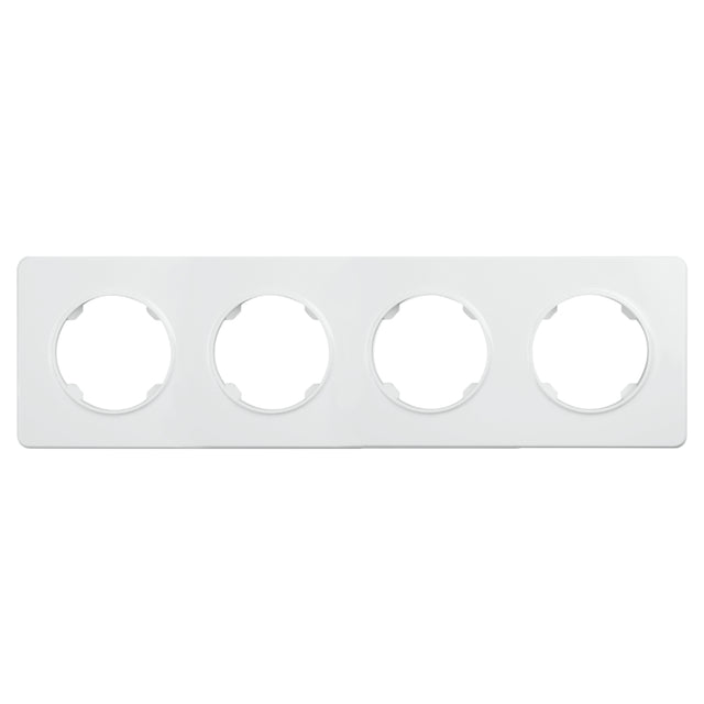 Rámeček čtyřnásobný ELECTROMALT OVAL OVA1004W bílý
