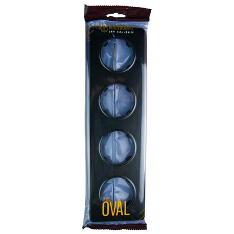 Rámeček čtyřnásobný ELECTROMALT OVAL OVA1004B černý