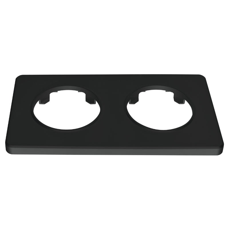 Rámeček dvojnásobný ELECTROMALT OVAL OVA1002B černý