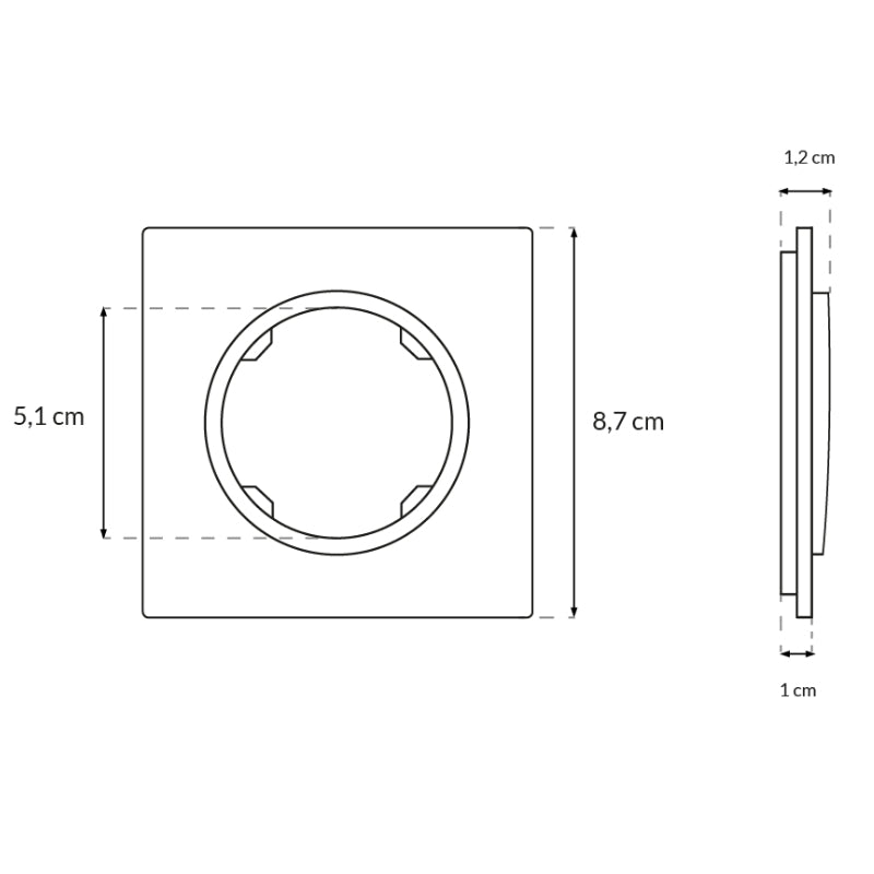 Rámeček ELECTROMALT OVAL OVA1001B černý