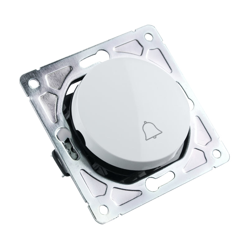 Spínač zvonkový ELECTROMALT OVAL OVA1020W bílý
