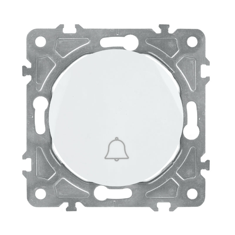 Spínač zvonkový ELECTROMALT OVAL OVA1020W bílý