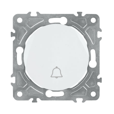 Spínač zvonkový ELECTROMALT OVAL OVA1020W bílý