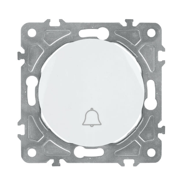 Spínač zvonkový ELECTROMALT OVAL OVA1020W bílý
