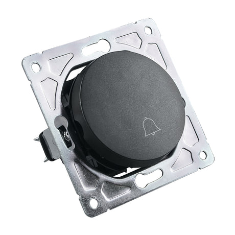 Spínač zvonkový ELECTROMALT OVAL OVA1020B černý