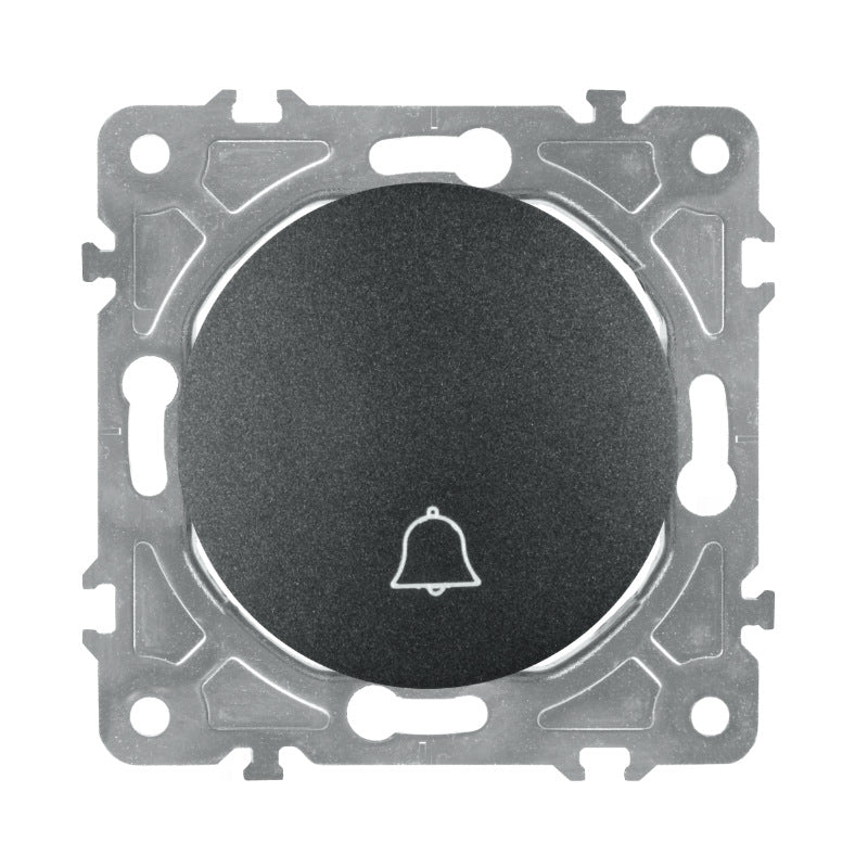 Spínač zvonkový ELECTROMALT OVAL OVA1020B černý
