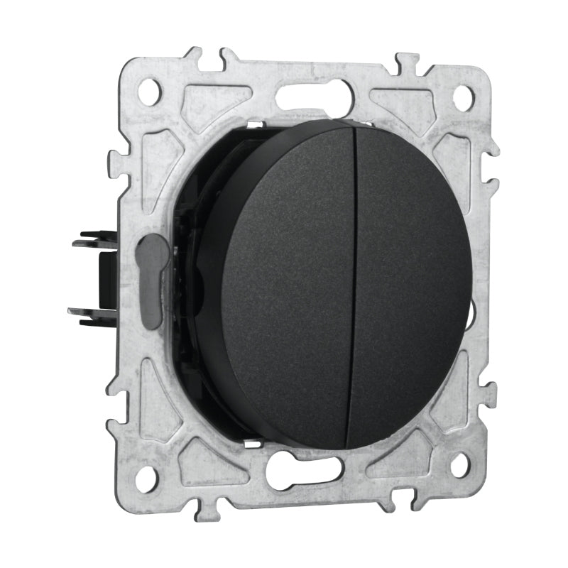 Vypínač ELECTROMALT OVAL OVA1008B černý