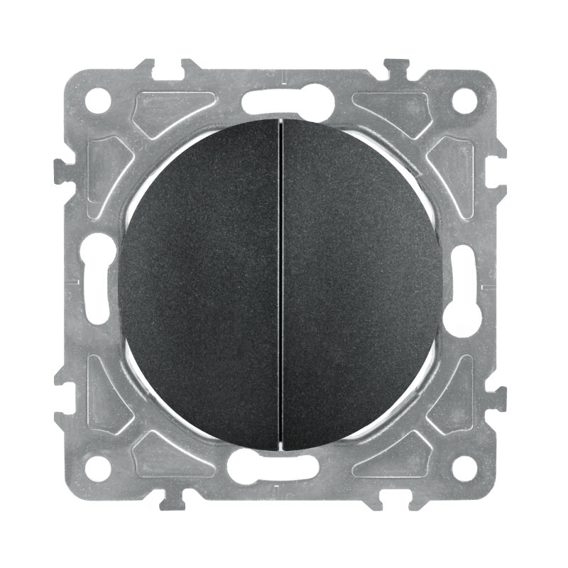 Vypínač ELECTROMALT OVAL OVA1008B černý