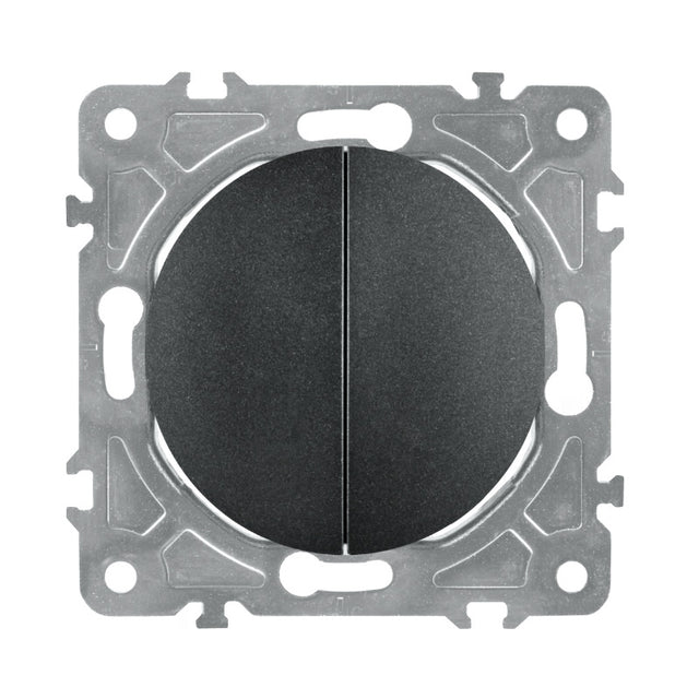 Vypínač ELECTROMALT OVAL OVA1008B černý