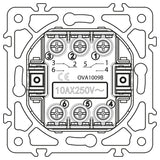 Vypínač ELECTROMALT OVAL OVA1009B černý