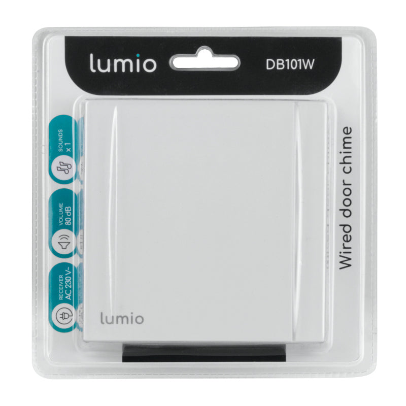 Zvonek drátový LUMIO DB101W bílý