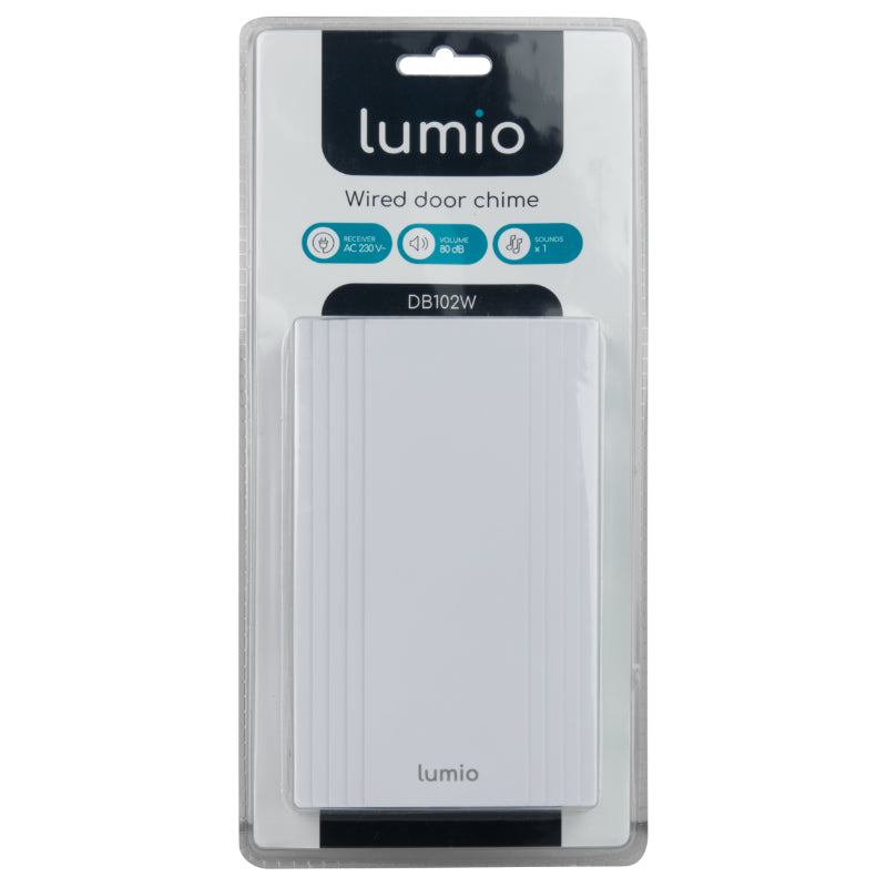 Zvonek drátový LUMIO DB102W bílý