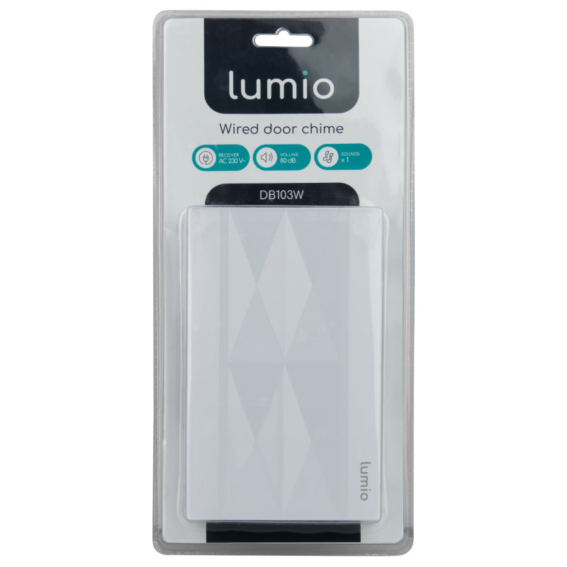 Zvonek drátový LUMIO DB103W bílý