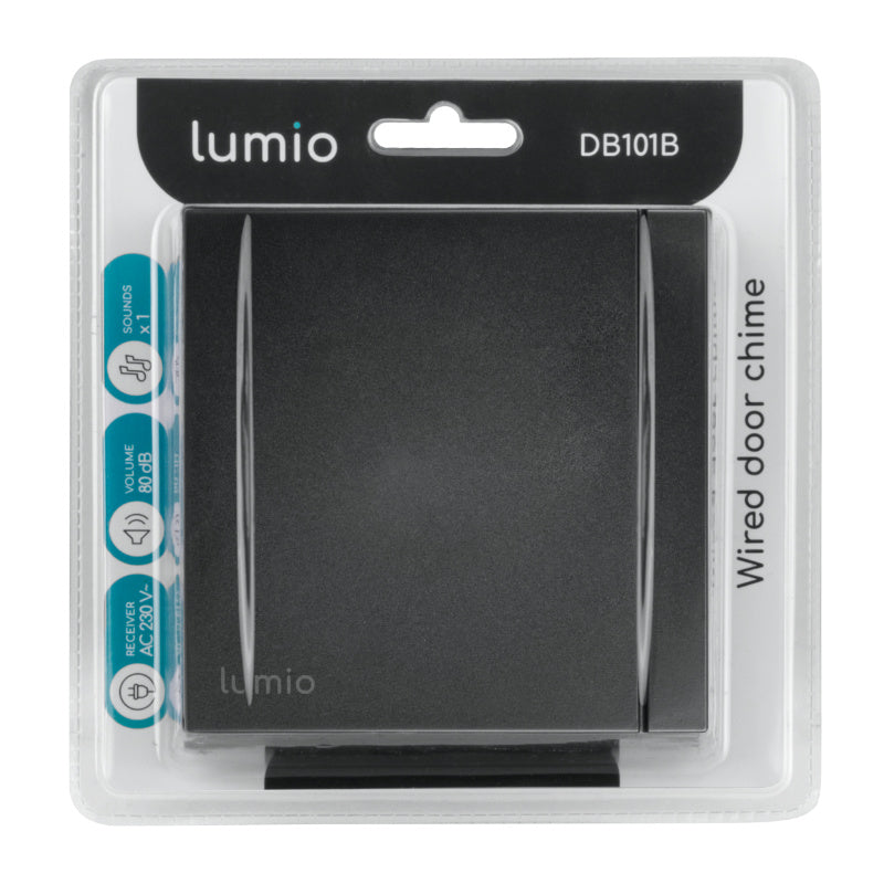 Zvonek drátový LUMIO DB101B černý
