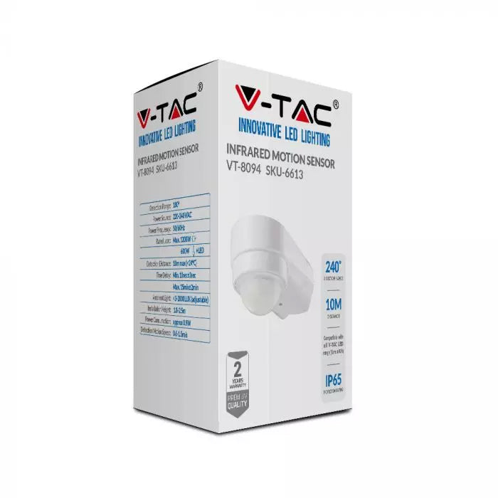 Čidlo pohybové PIR V-TAC VT-8094-W