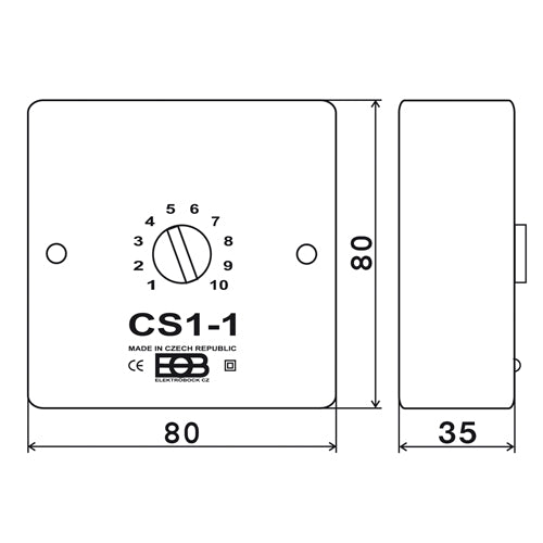 Časový spínač ELEKTROBOCK CS1-2 schodišťový automat