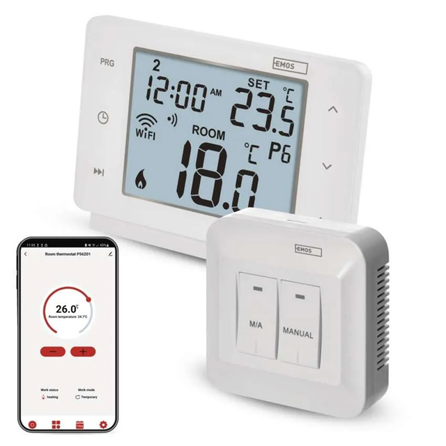 GoSmart termostat EMOS P56211 bezdrátový WiFi Tuya