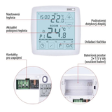 Termostat EMOS P56A02 programovatelný drátový OpenTherm