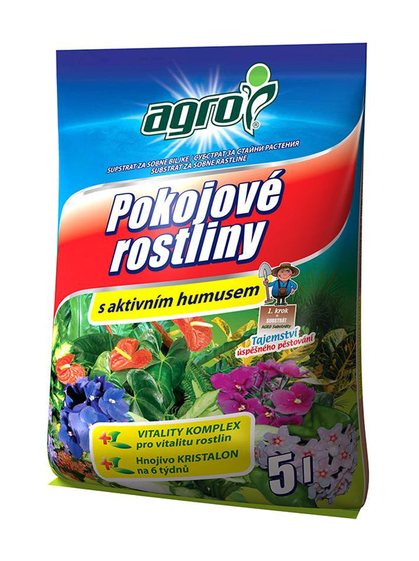 Substrát pro pokojové rostliny AGRO 5l