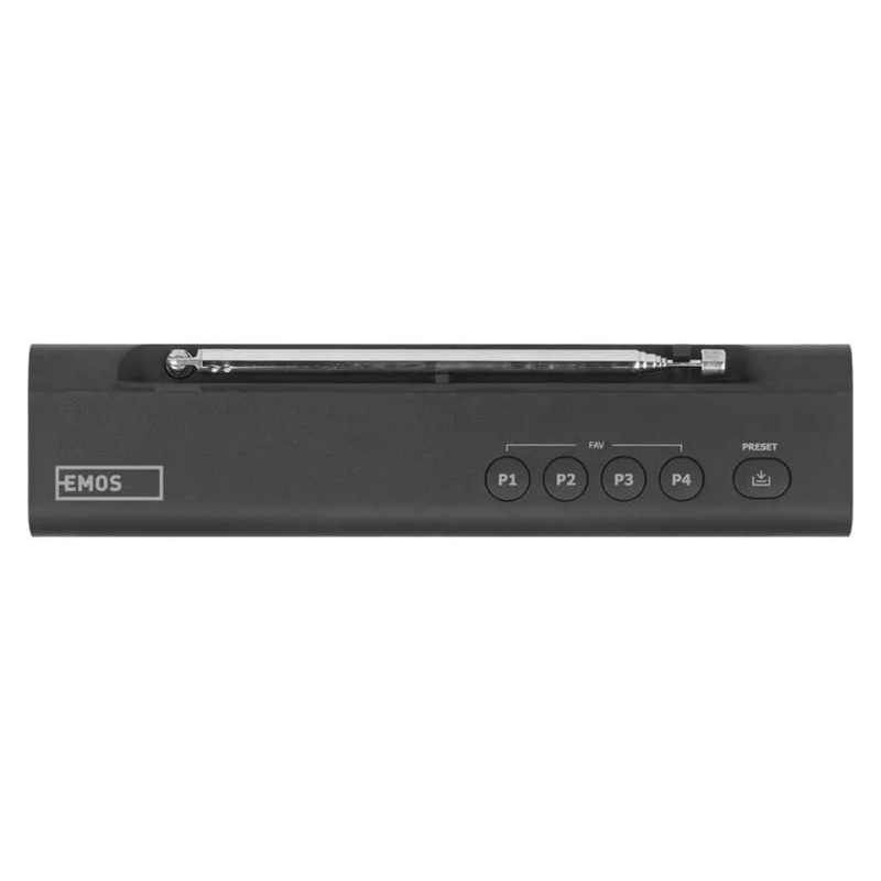 Přenosné rádio EMOS E0090 s Bluetooth, DAB/ DAB+/ FM, černé