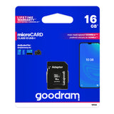 Karta paměťová GOODRAM microSD 16GB s adaptérem