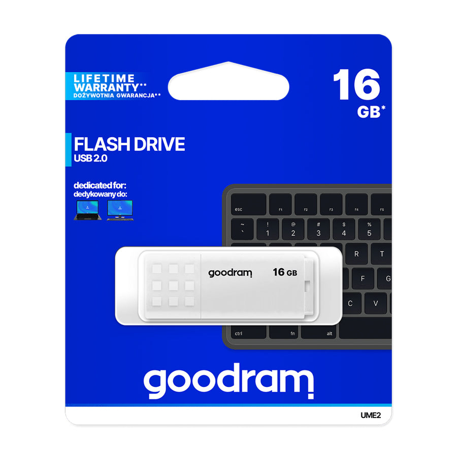 Flash disk GOODRAM USB 2.0 16GB bílý