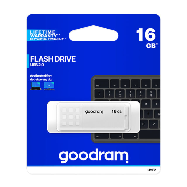 Flash disk GOODRAM USB 2.0 16GB bílý