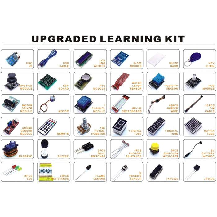 Arduino Upgraded Learning Kit - Vývojový starter kit UNO R3