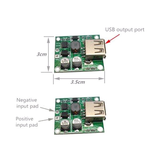 Napájecí modul, step-down měnič 5V/2A pro solární panely