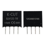 Napájecí modul, step-down Izolovaný DC-DC měnič K-CUT B2412S-1W