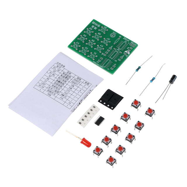 Stavebnice multifunkční kódový zámek s obvody CD4011 a CD4013