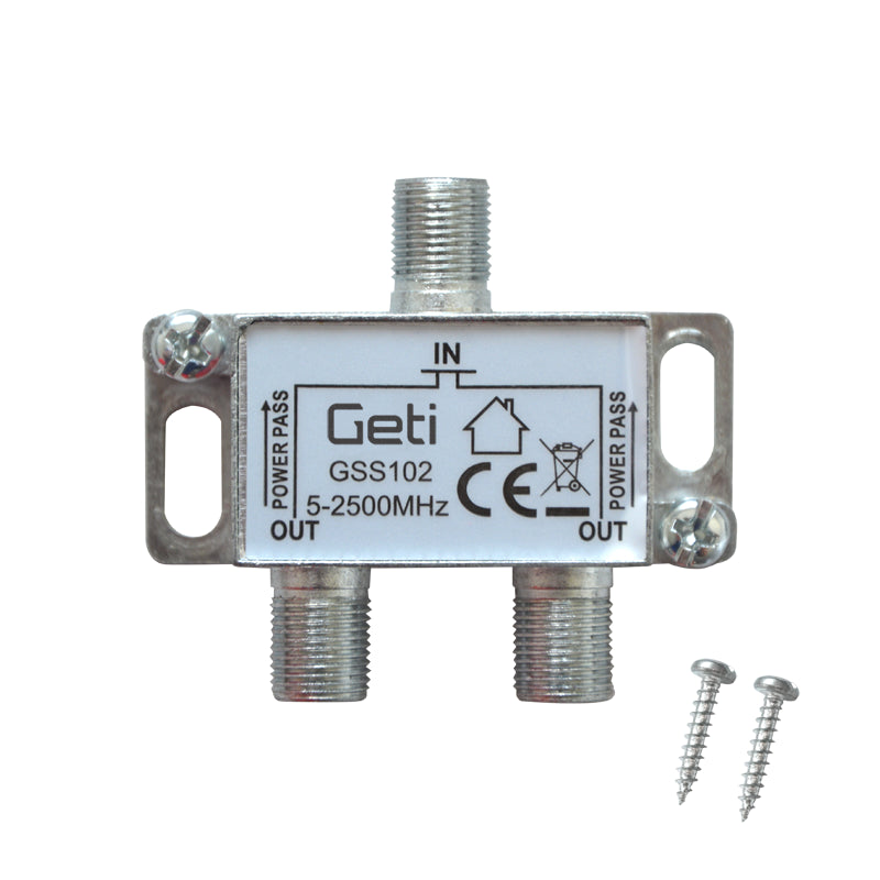 Anténní rozbočovač GETI GSS102 2 výstupy