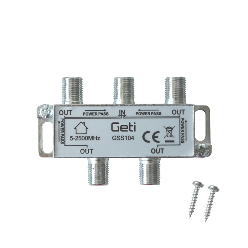Anténní rozbočovač GETI GSS104 4 výstupy