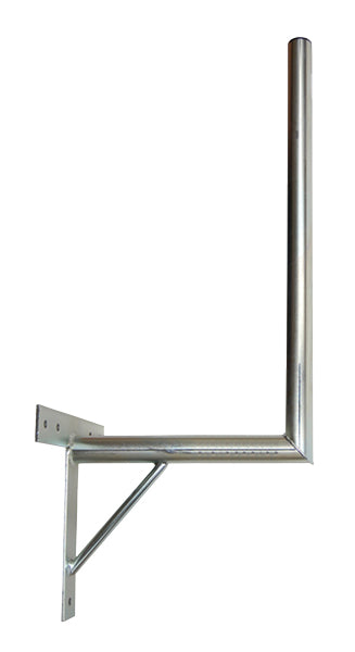 Anténní držák 35cm na zeď se vzpěrou, trubka 42/2mm, výška 56cm